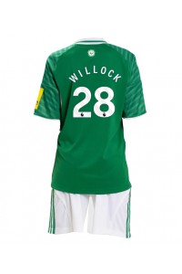 Fotbalové Dres Newcastle United Joe Willock #28 Dětské Venkovní Oblečení 2025-26 Krátký Rukáv (+ trenýrky)